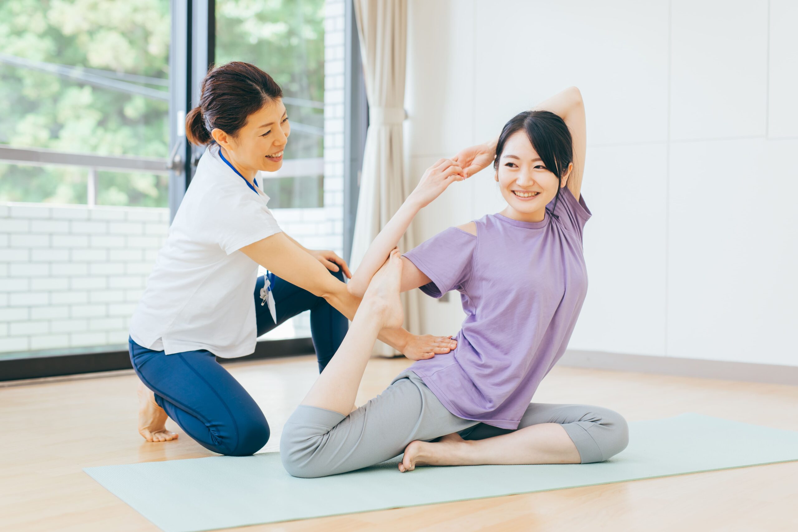 ヨガの体験風景